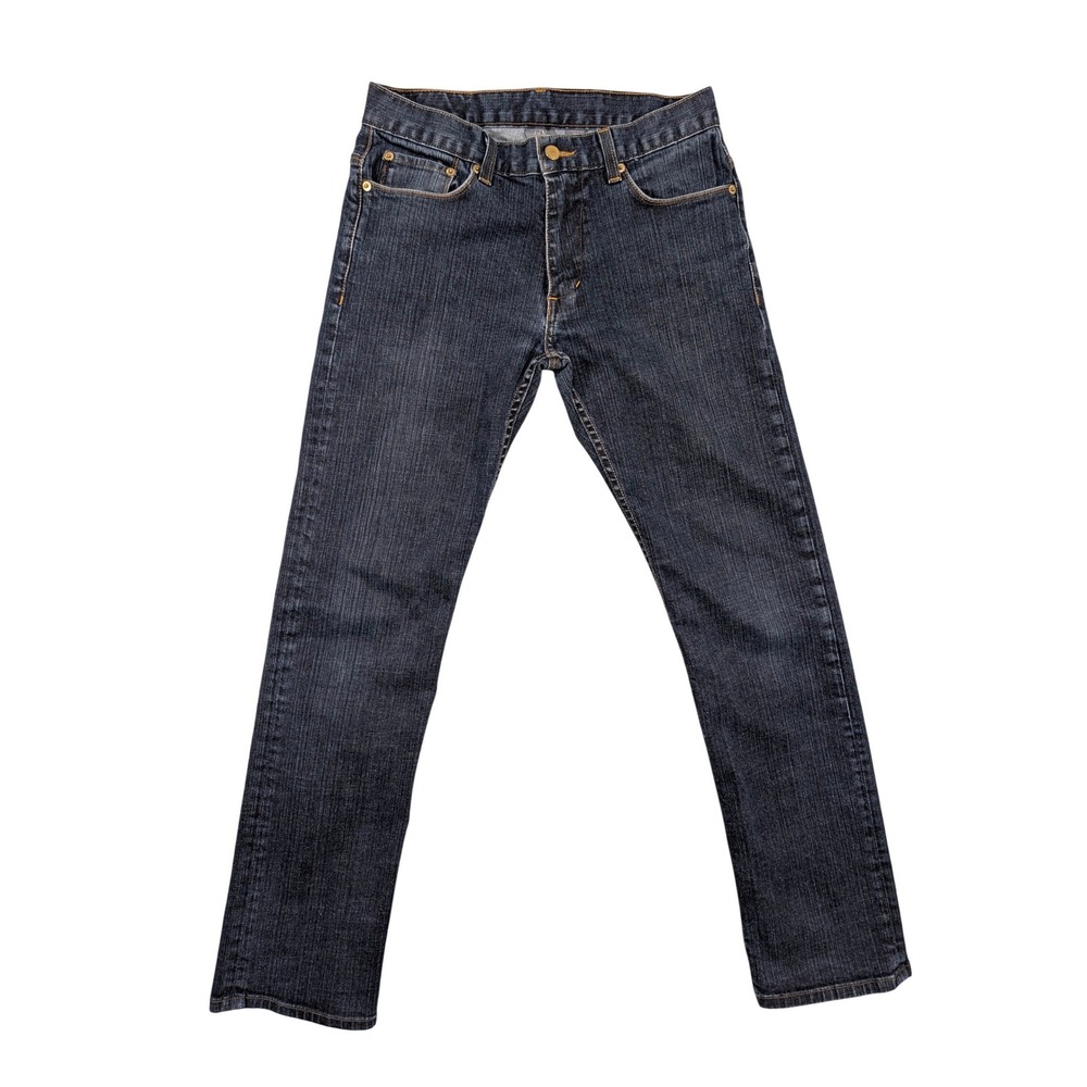 Armani Exchange Mens Straight Leg Dark Wash Indigo Denim Jeans 29 Made in USA